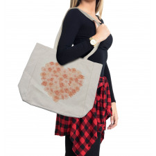 Heart Shaped Blossoms Shopping Bag