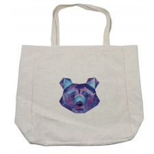 Cosmic Polygonal Portrait Shopping Bag