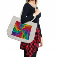 Abstract Art Vivid Swirl Shopping Bag