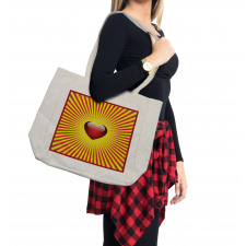 Ombre Love Stripes Shopping Bag