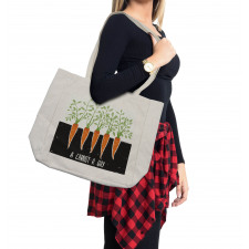 Growing Carrots Shopping Bag