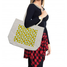 Cartoon Lemon Emoticons Shopping Bag