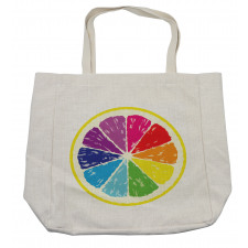 Rainbow Citrus Slice Shopping Bag