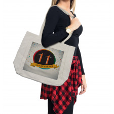 11 Year Retro Style Shopping Bag