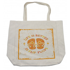 Stained Grungy Motif Shopping Bag