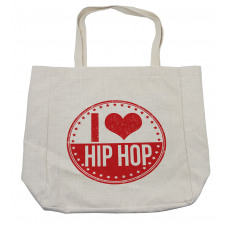 I Love Hip Hop Phrase Shopping Bag