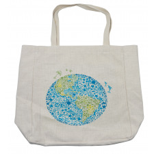 Planet Ecology Theme Shopping Bag