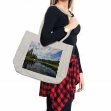 Forest River Scenery Shopping Bag