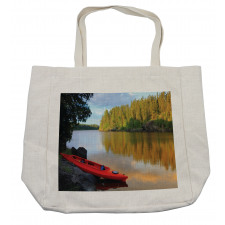 Canoe Lake Autumn Shopping Bag