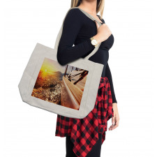 Mountains Lakeside Composition Shopping Bag