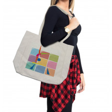 Abstract Athlete Shopping Bag