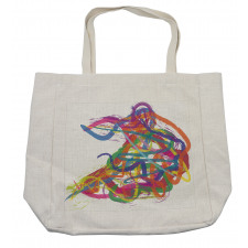 Abstract Art Dancer Shopping Bag