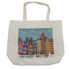 Dutch Town in the Winter Shopping Bag