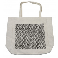 Monochrome Vegetable Pile Shopping Bag