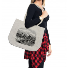 Albert Bridge Glasgow Art Shopping Bag