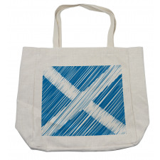 National Flag Scribbled Shopping Bag