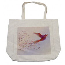 Abstract Hummingbird Shopping Bag