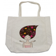 Anime Inspired Woman Shopping Bag