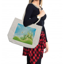 Spring Meadow Hills Cartoon Shopping Bag