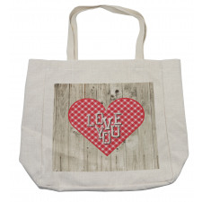 Valentines Day Themed Heart Shopping Bag