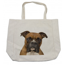 Purebred Dog Front View Shopping Bag