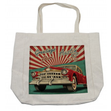 Retro American Classical Car Shopping Bag