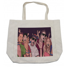 Music Festival Cartoon Image Shopping Bag