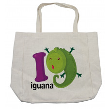 Capital Letter with Cartoon Shopping Bag