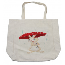 Little Animal with Umbrella Shopping Bag