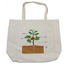 Parts of a Tomato Plant Shopping Bag