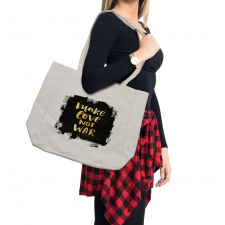 Make Love Quoting Dark Shopping Bag