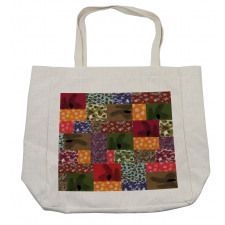 Colorful Pine Squares Art Shopping Bag