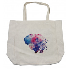 Watercolor Splash Abstract Shopping Bag