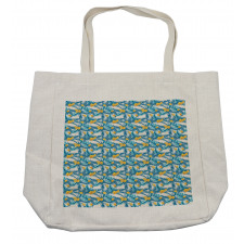 Exotic Leaves and Flowers Shopping Bag