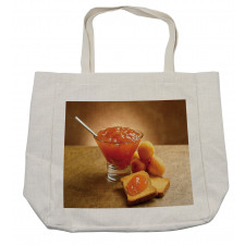 Juicy Apricot Jam and Bread Shopping Bag