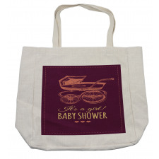 Retro Stroller Girl Shopping Bag