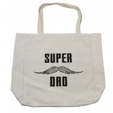 Super Dad with Mustache Shopping Bag