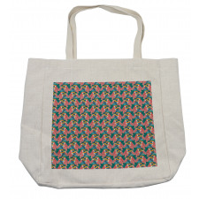 Hawaiian Exotic Birds Shapes Shopping Bag