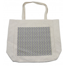 Retro Style Circles Dots Shopping Bag