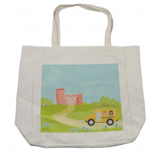 Vehicle on a Spring Day Shopping Bag