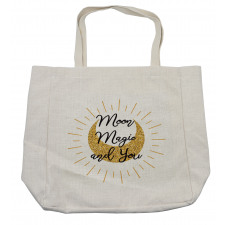 Lover Text Moon Magic and You Shopping Bag