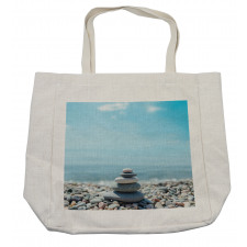 Pebbles by the Sea Beach Theme Shopping Bag