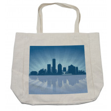 Retro Milwaukee Skyline Shopping Bag