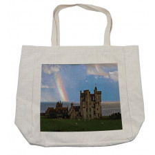 Sheep and Rainbow Castle Shopping Bag