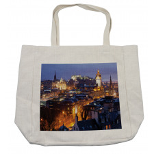 Edinburgh Skylines at Dusk Shopping Bag