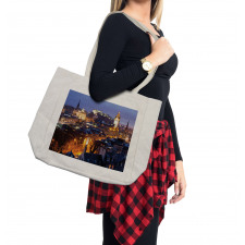 Edinburgh Skylines at Dusk Shopping Bag