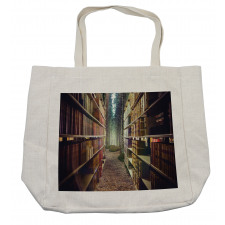 Abstract Library in Woods Shopping Bag