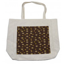 Yellow Tones Flowers Shopping Bag