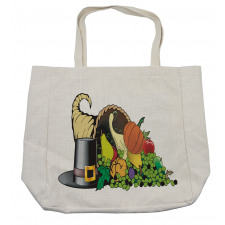 Cornucopia Motif Shopping Bag