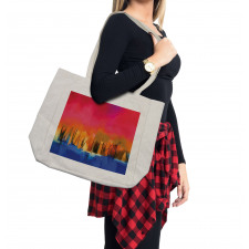 Vivid Abstract Scene Shopping Bag